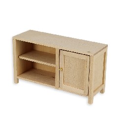 sink cabinet barewood miniature 1:12