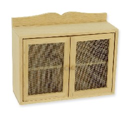 hanging cabinet barewood miniature 1:12, Furniture