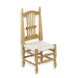 chair natural oak miniature furniture 1:12