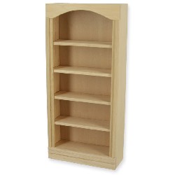 single bookcase barewood miniature 1:12, Furniture
