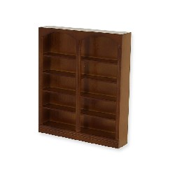 double bookcase walnut miniature 1:12, Furniture
