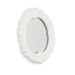 white mirror miniature furniture 1:12