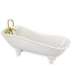 bath tube white miniature furniture 1:12