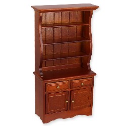 narrow hutch cherrywood miniature 1:12, Furniture