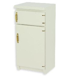 kitchen fridge white miniature 1:12, Furniture