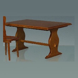 farmers table cherrywood miniature 1:12, Furniture