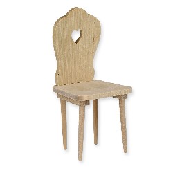farmer chair barewood miniature 1:12, Furniture